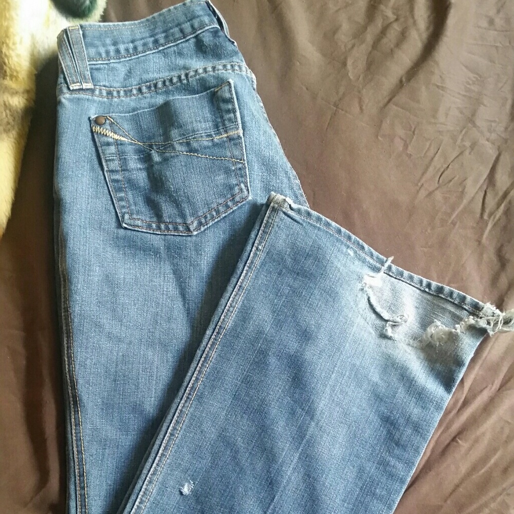 Gap ultra low rise boot cut jeans